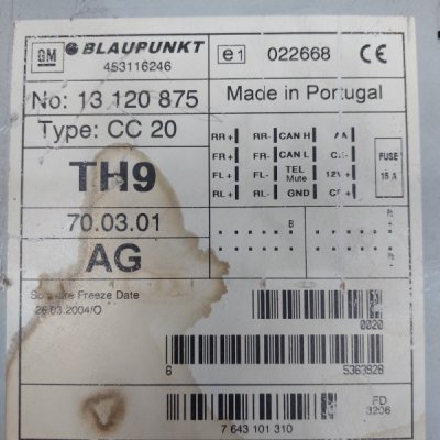 Панель управления Opel Astra H 2006 универсал Z13DTH - изображение 7