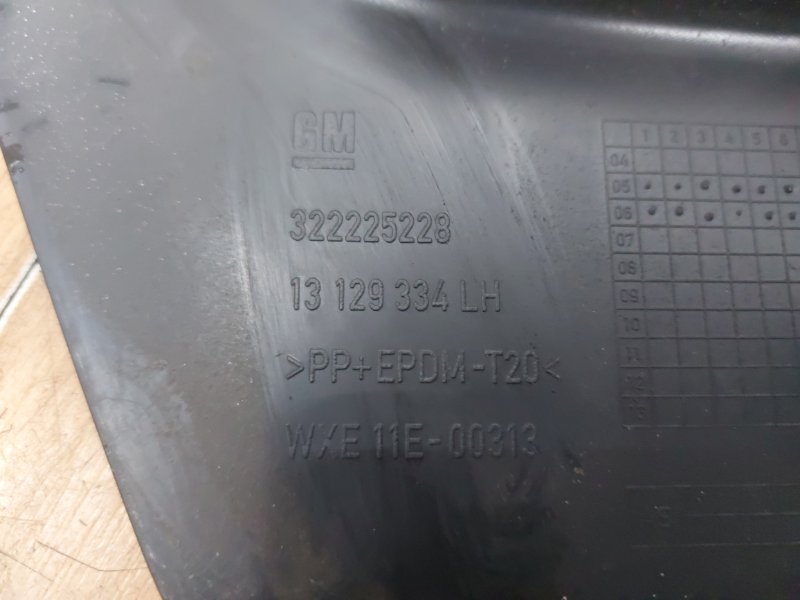 Накладка на порог Opel Zafira B 2006 Z18XER Перед. Лев.
