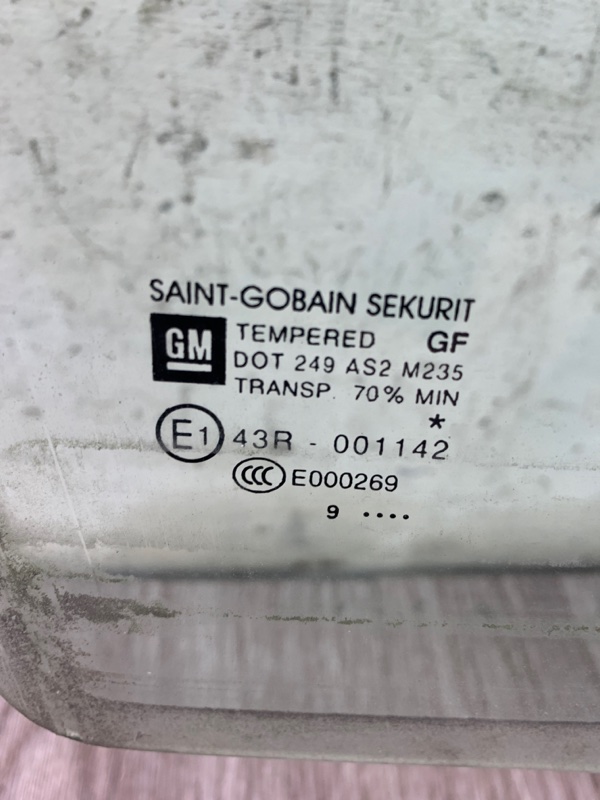 Стекло Opel Corsa D 2009 хетчбэк 5-ти дв. Задн. Прав.