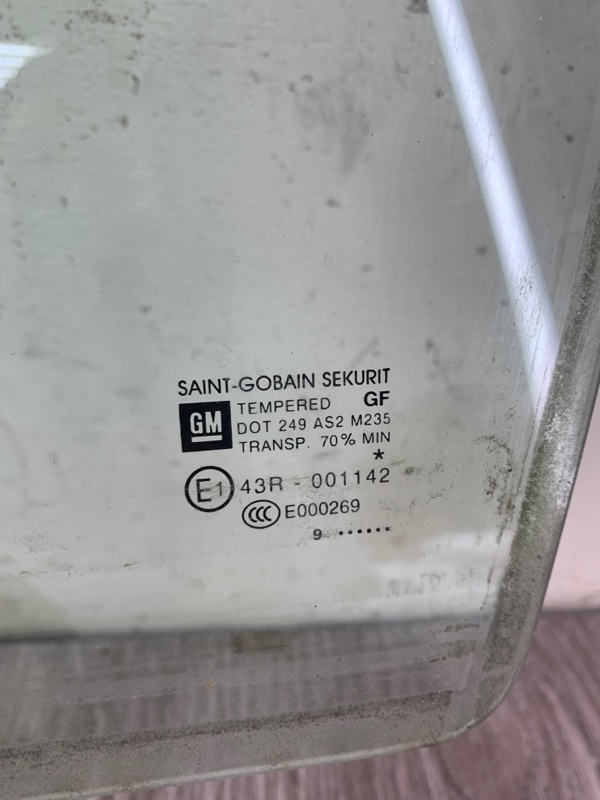 Стекло Opel Corsa D 2009 хетчбэк 5-ти дв. Задн. Лев.