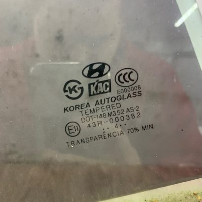 Форточка двери Hyundai Terracan 2005 внедорожник, Задн., Лев. - изображение 2