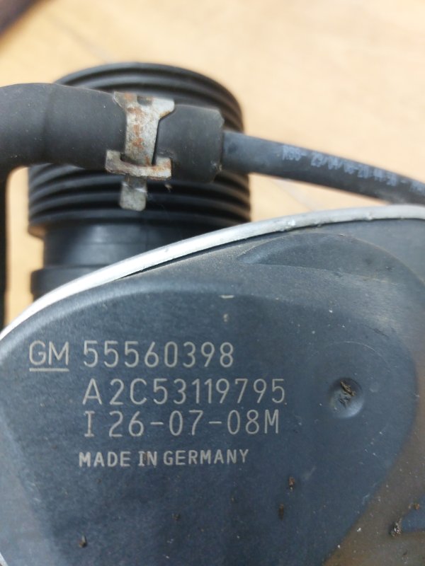 Дроссельная заслонка Opel Astra H 2004-2014 Z16XER