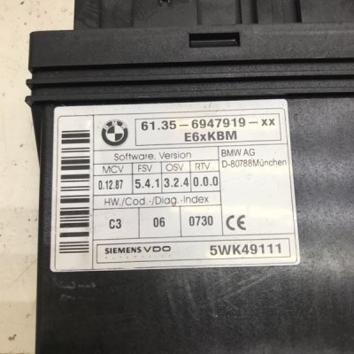 Блок комфорта BMW 5 series E60 2004 M57D25 - изображение 5