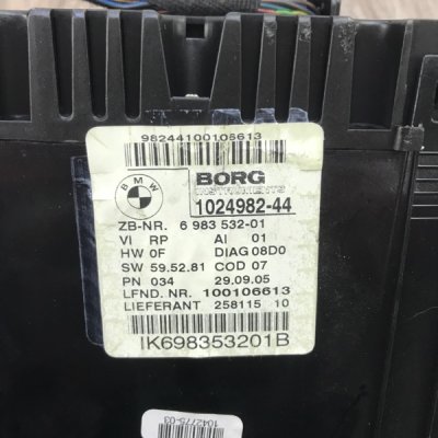 Панель приборов BMW 1 series 2005 хетчбэк-5ти дв. M47D20 - изображение 2