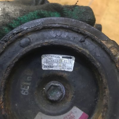 Компрессор кондиционера Land Rover Range Rover 2003 M62B44 - изображение 3