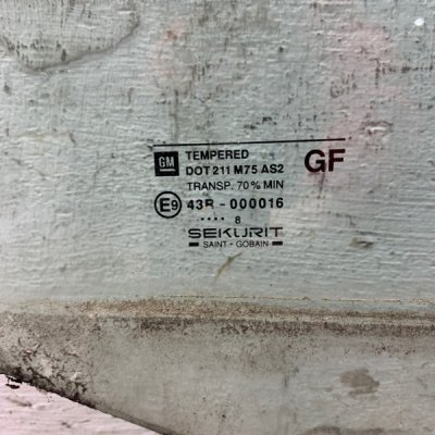 Стекло Opel Corsa B 1998 хетчбэк 5-ти дв. Задн. Прав. - изображение 2