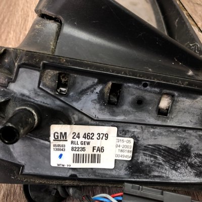 Зеркало Opel Zafira A 2003 минивен Z16XE 1.6 Перед. Лев. - изображение 2