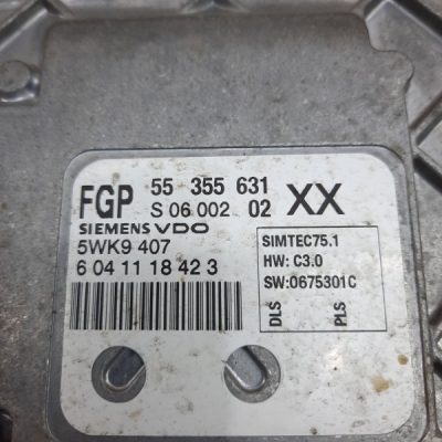 Блок управления двигателем Opel Vectra C 2006 Z18XER хетчбэк 5дв. - изображение 8