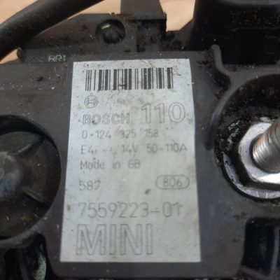 Генератор Mini One 2005 W10B16AA кабриолет - изображение 7