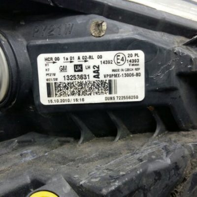 Фара Opel Meriva B 2010 A13DTC минивен, Перед., Лев. - изображение 8