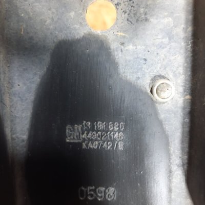 Кронштейн усилителя бампера Opel Corsa D 2008 хетчбэк 3дв. Z12XEP 1.2 Перед. Лев. - изображение 3