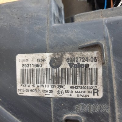 Фара BMW 3 series E90 2006 универсал N47D20C Перед. Прав. - изображение 3
