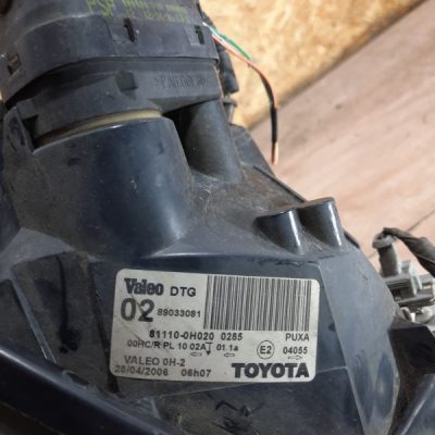 Фара Toyota Aygo 2006 1KR-FE хетчбэк 5дв., Перед., Прав. - изображение 9