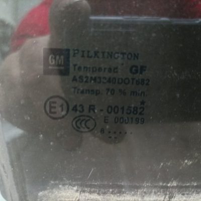 Стекло Opel Zafira B 2009 Z19DT минивэн, Задн., Прав. - изображение 2