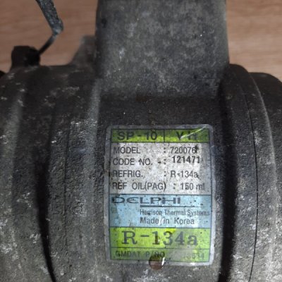 Компрессор кондиционера Chevrolet Aveo 2008 хетчбэк 5дв. B12S1 - изображение 5
