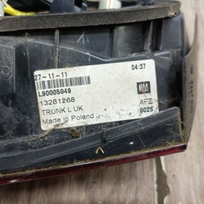 Фонарь крышки багажника Opel Astra J 2012 A14NET 1.4 купе, Задн., Лев. - изображение 4