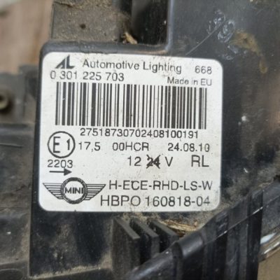 Фара Mini Cooper 2010 N16B16M хетчбэк 3дв., Перед., Лев. - изображение 6