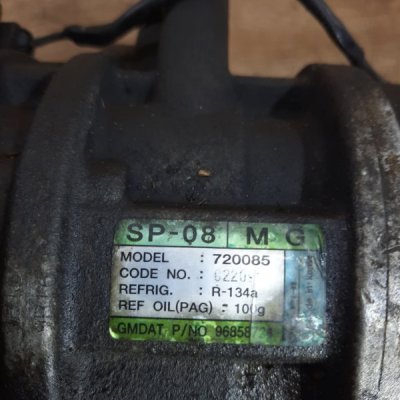 Компрессор кондиционера Chevrolet Spark 2009 хетчбэк 5дв. B10S1 - изображение 9