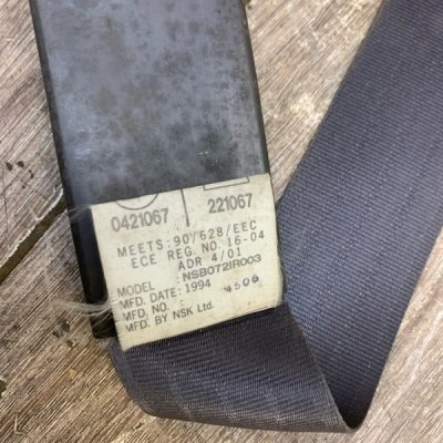 Ремень безопасности Opel Monterey 1994 Джип Внедорожник 6VD1 Перед. Прав. - изображение 2