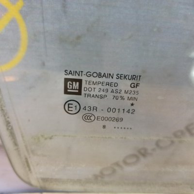 Стекло Opel Corsa D 2006-2010 хетчбэк 5-ти дв. Задн. Прав. - изображение 3