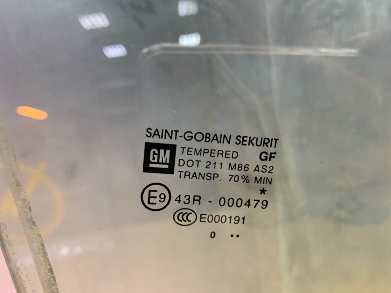 Стекло Opel Meriva B 2013 минивэн A14NEL Задн. Прав.