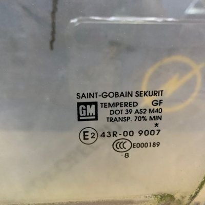 Стекло Opel Corsa D 2008 хетчбэк 3-х дв. Перед. Лев. - изображение 7
