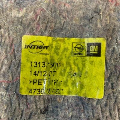 Наполнитель багажного отсека (органайзер под инструмент) Opel Meriva 2008 Z16XEP 1.6 минивен - изображение 8