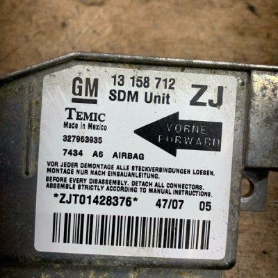 Блок управления аирбаг Opel Meriva A 2008 минивен Z16XEP 1.6 - изображение 2