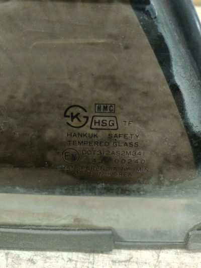 Форточка двери Hyundai SONATA 1997 G4CP, V275766 седан 4дв., Задн., Лев.