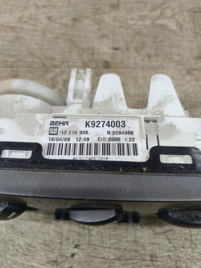 Блок управления климат-контролем Opel Meriva 2008 Z14XEP 1.4 хетчбэк 5дв.