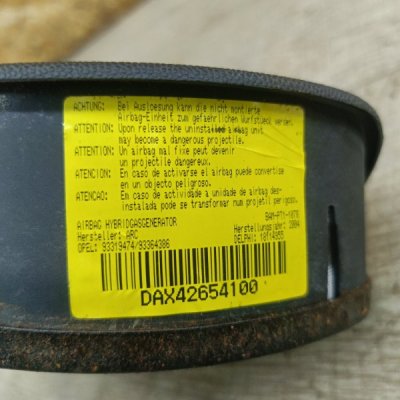 Подушка в руль Opel Meriva A 2008 хетчбэк 5дв. Z14XEP 1.4 - изображение 9