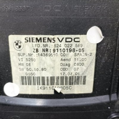 Щиток приборов BMW 3 series E90 2006 универсал N46B20B - изображение 10