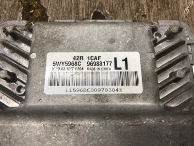 Блок управления двигателем Chevrolet Aveo 2010 LMU хетчбэк 5дв.