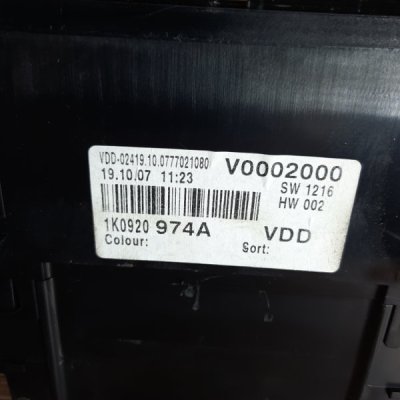 Панель приборов Volkswagen Golf 5 2007 хетчбэк 5дв. BLF - изображение 4