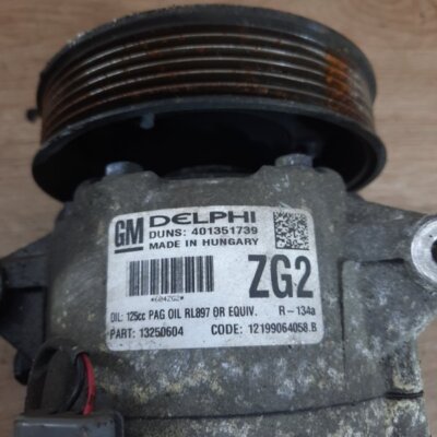 Компрессор кондиционера Opel Astra J 2010 хетчбэк 5дв. A16XER 1.6 - изображение 2