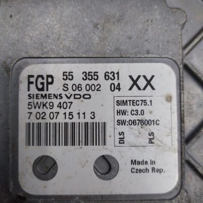 Блок управления двигателем Opel Vectra C 2007 Z18XER - изображение 4