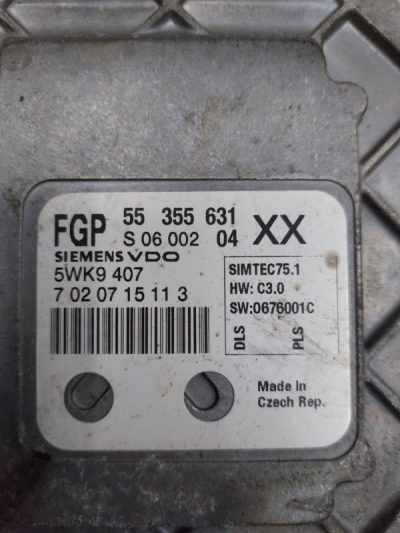 Блок управления двигателем Opel Vectra C 2007 Z18XER