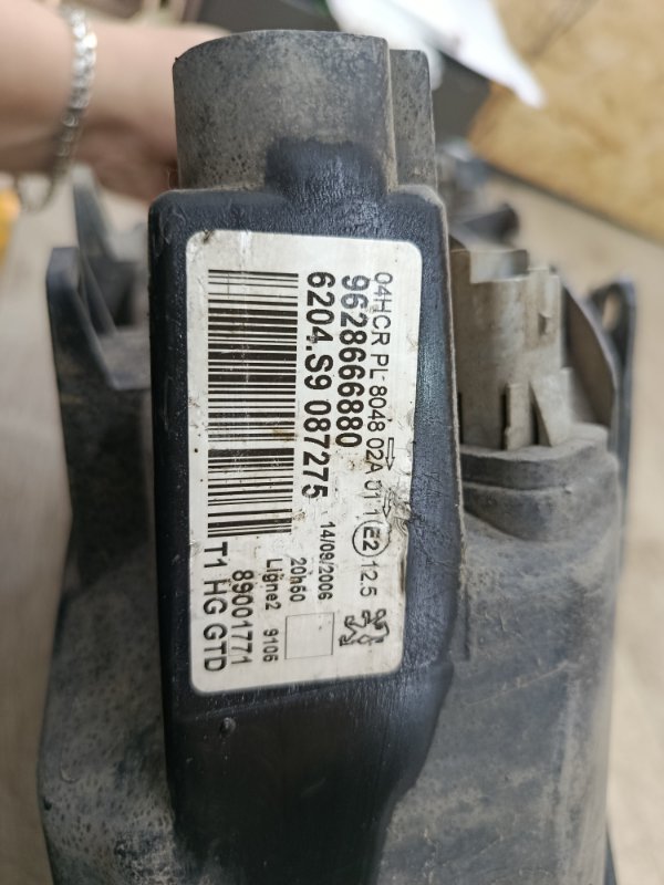Фара Peugeot 206 2007 седан 4дв. NFU (TU5JP4) Перед. Лев.