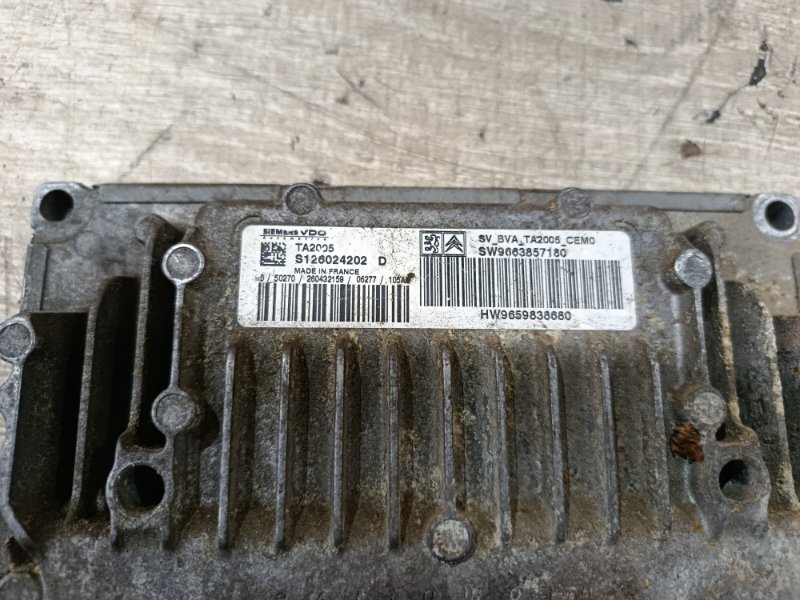 Блок управления двигателем Peugeot 206 2007 седан 4дв. NFU (TU5JP4)