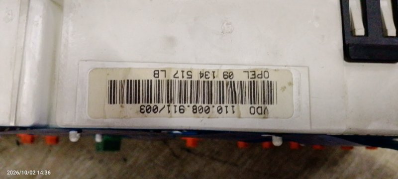 Панель приборов Opel Vectra B 2000 седан 4дв. X16XEL 1.6