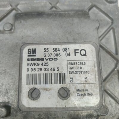 Блок управления двигателем Opel Astra H 2010 седан 4дв. Z18XER 1.8 - изображение 2